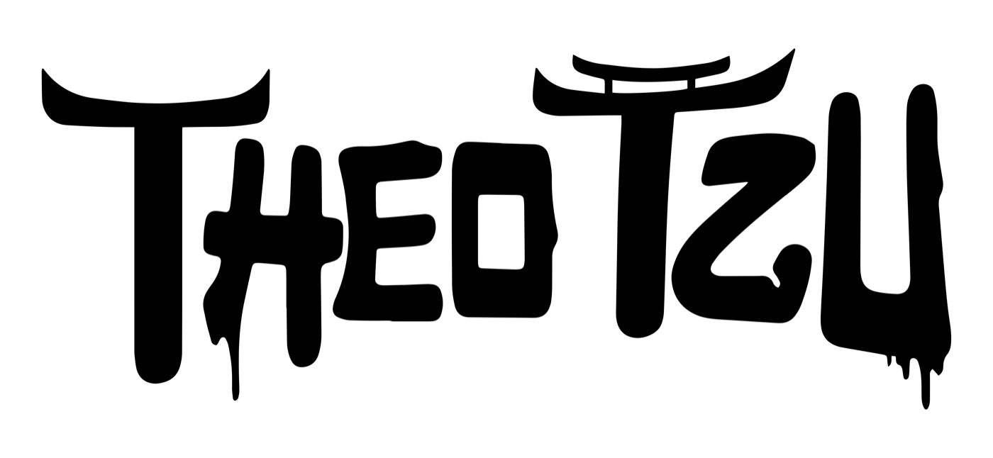 Theo Tzu logo, black version